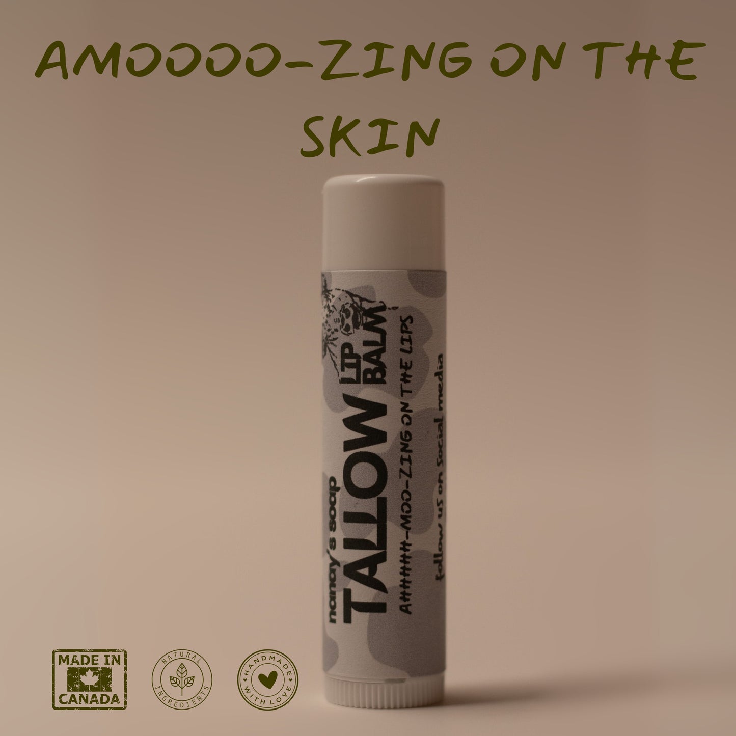 Tallow Lip Balm without Peppermint