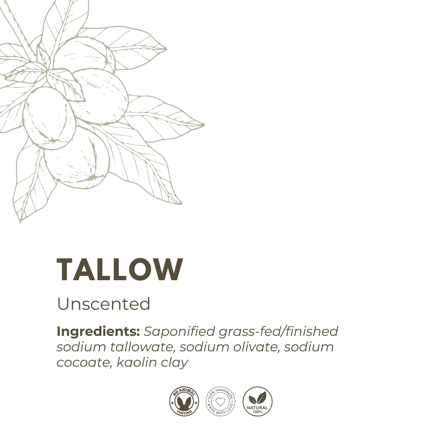 Alberta Grass Fed Tallow Soap