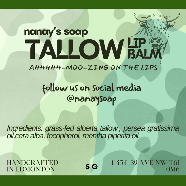 Tallow Lip Balm with Peppermint