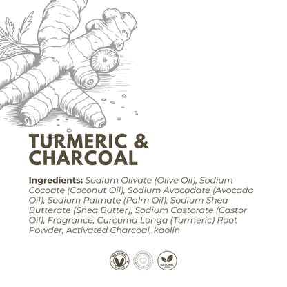 Turmeric and Charcoal Soap